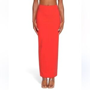 [3X] SKIMS Bright Ruby Red Fits Everybody Maxi Skirt Snatched for Summer